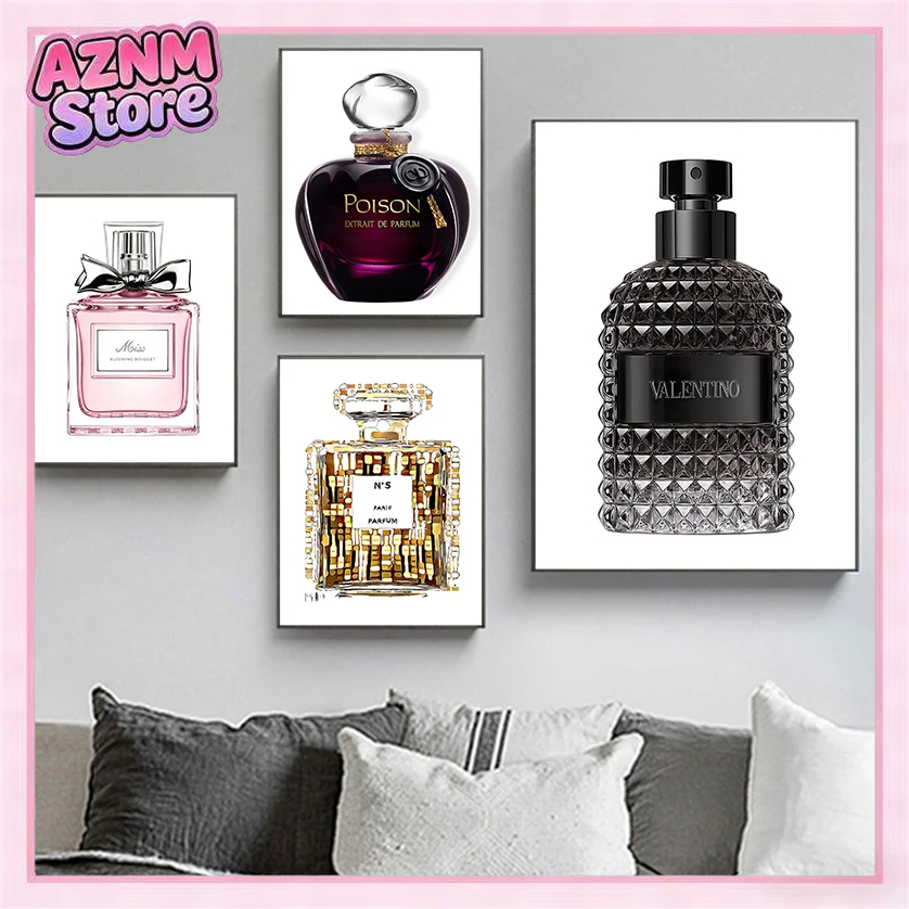 Perfume Villa Fragrance - Affiche murale minimaliste sans cadre, 1